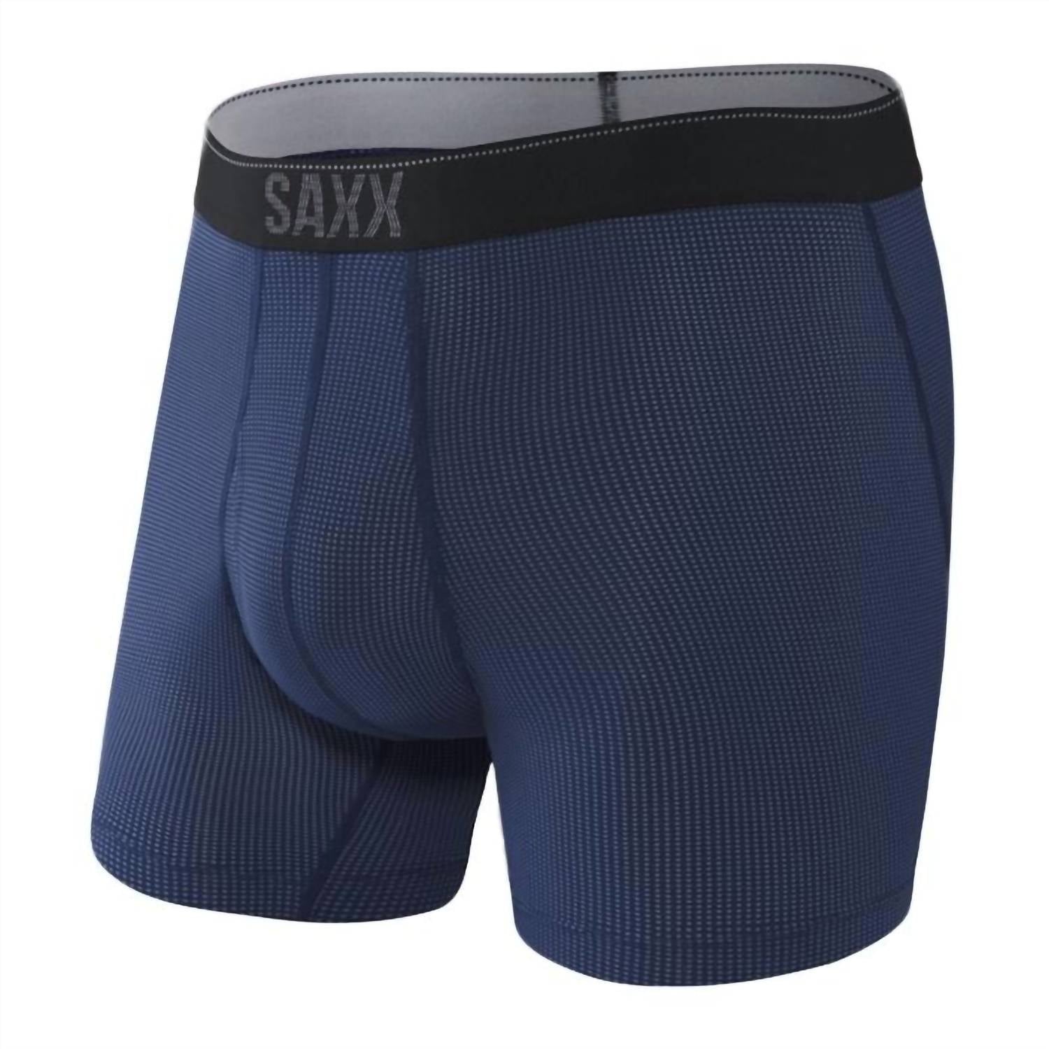 Quest Quick-Dry Mesh Boxer Brief In Midnight Blue