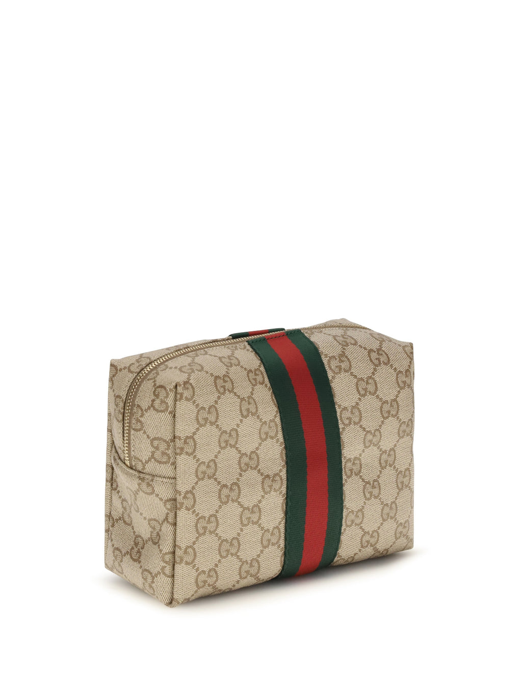 Gucci Women Medium Beauty Case With Web Stripe