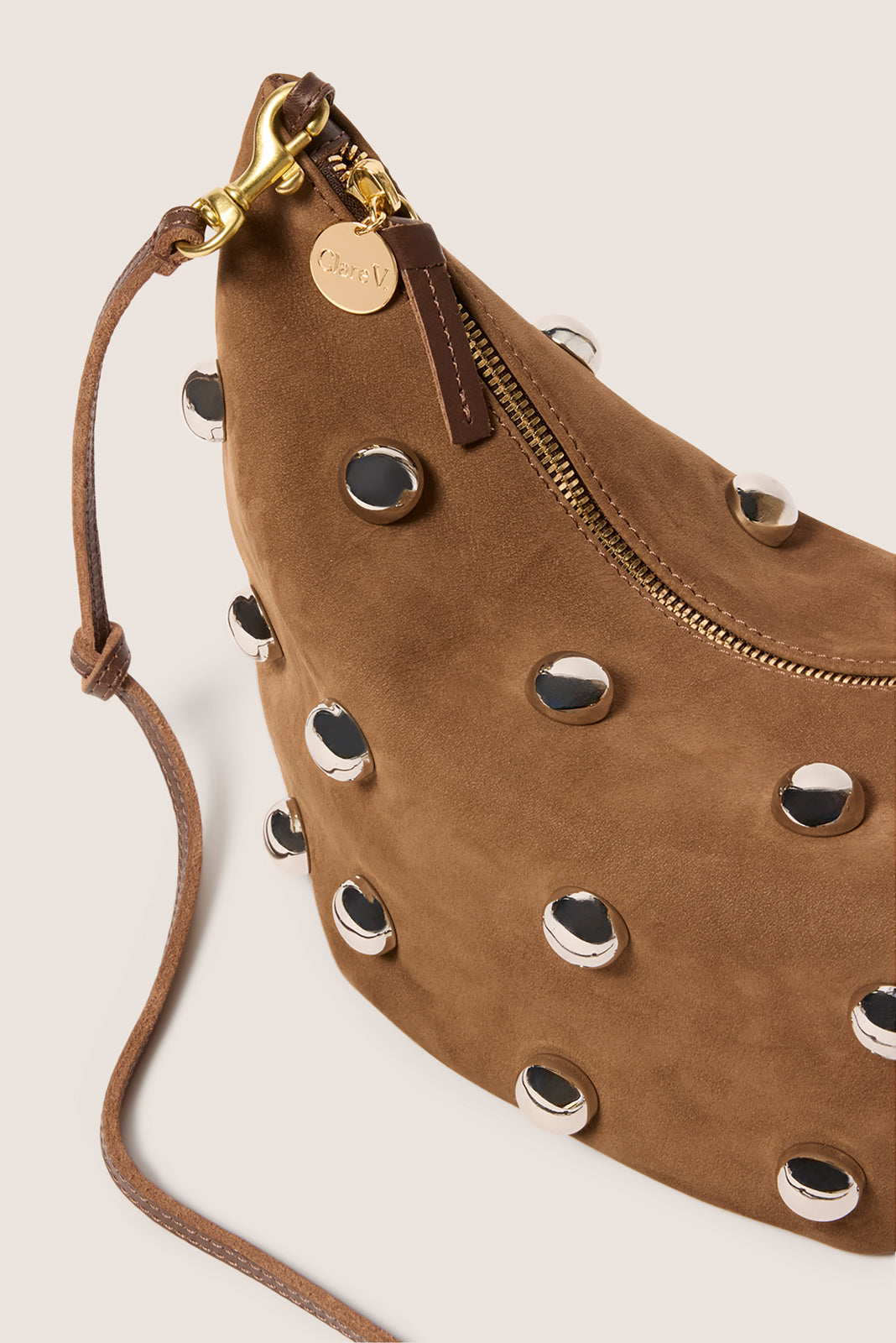 Women's Studded Lune Bag