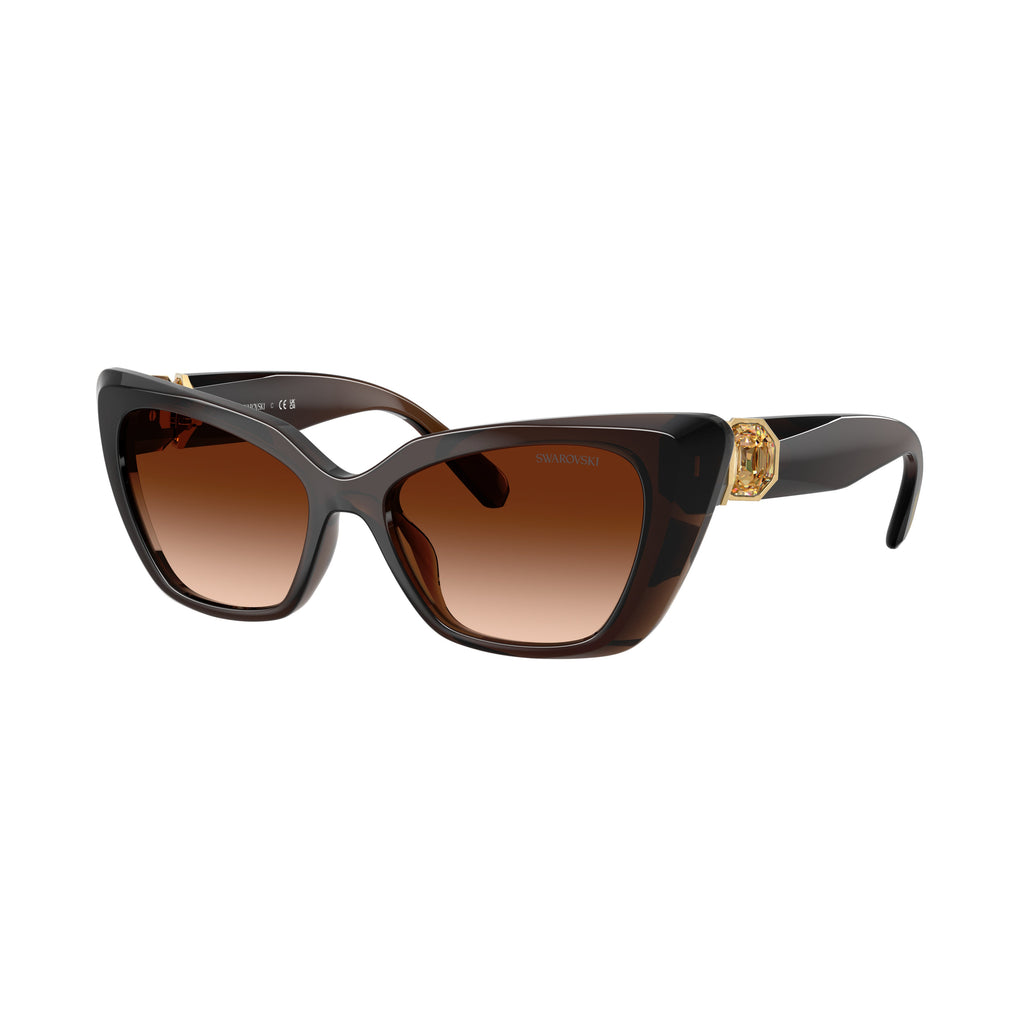 0Sk6047 Bold Cat-Eye Sunglasses with Gradient Lenses