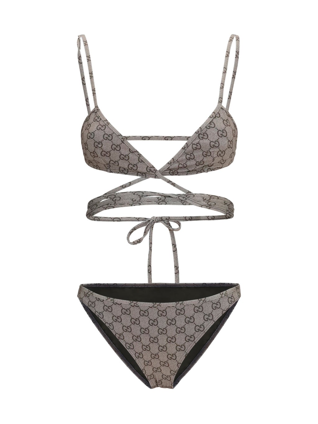 Gucci Women Printed Stretch Jersey Bikini