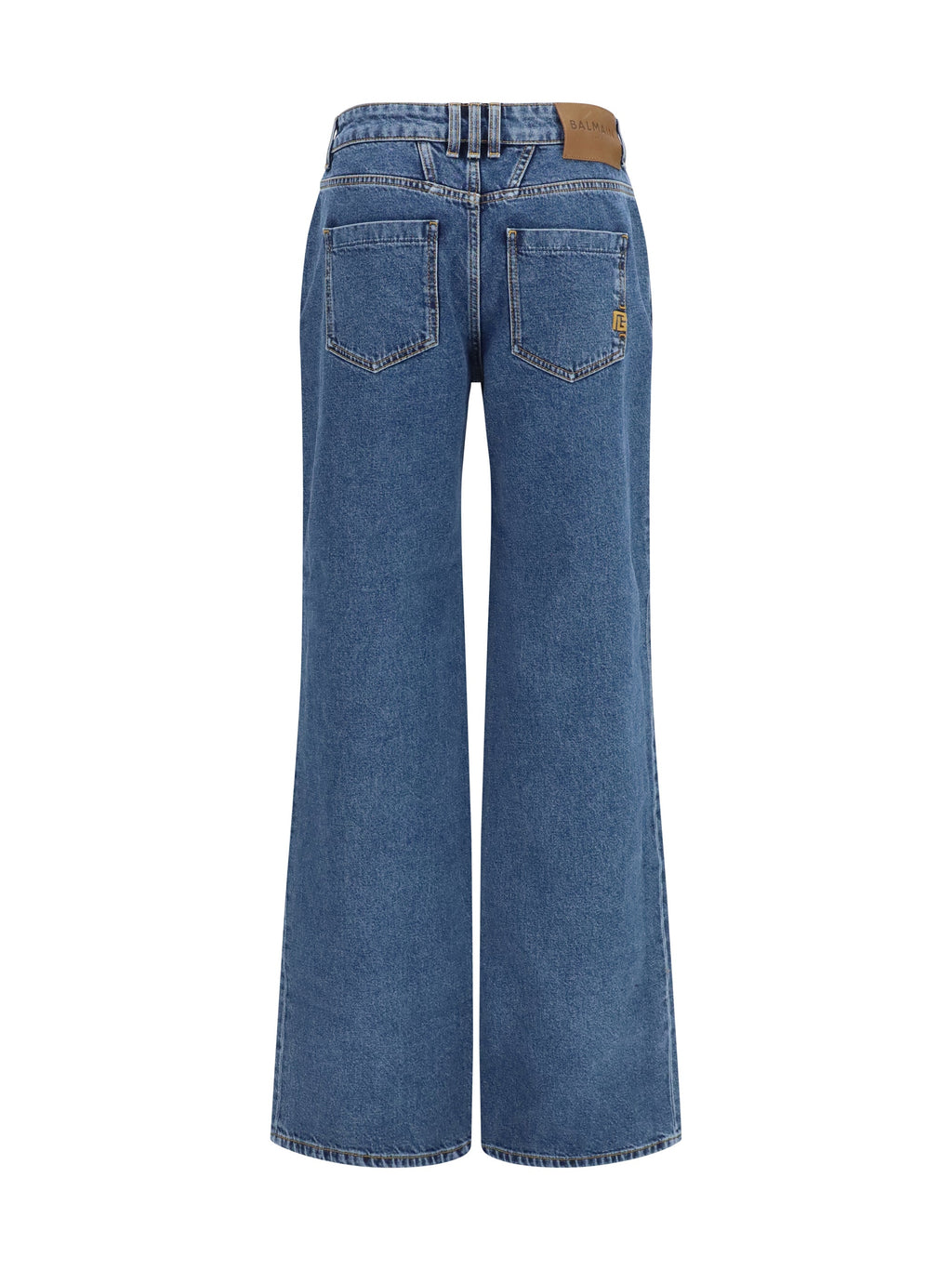 Balmain Women Straight Wide-Leg Jeans
