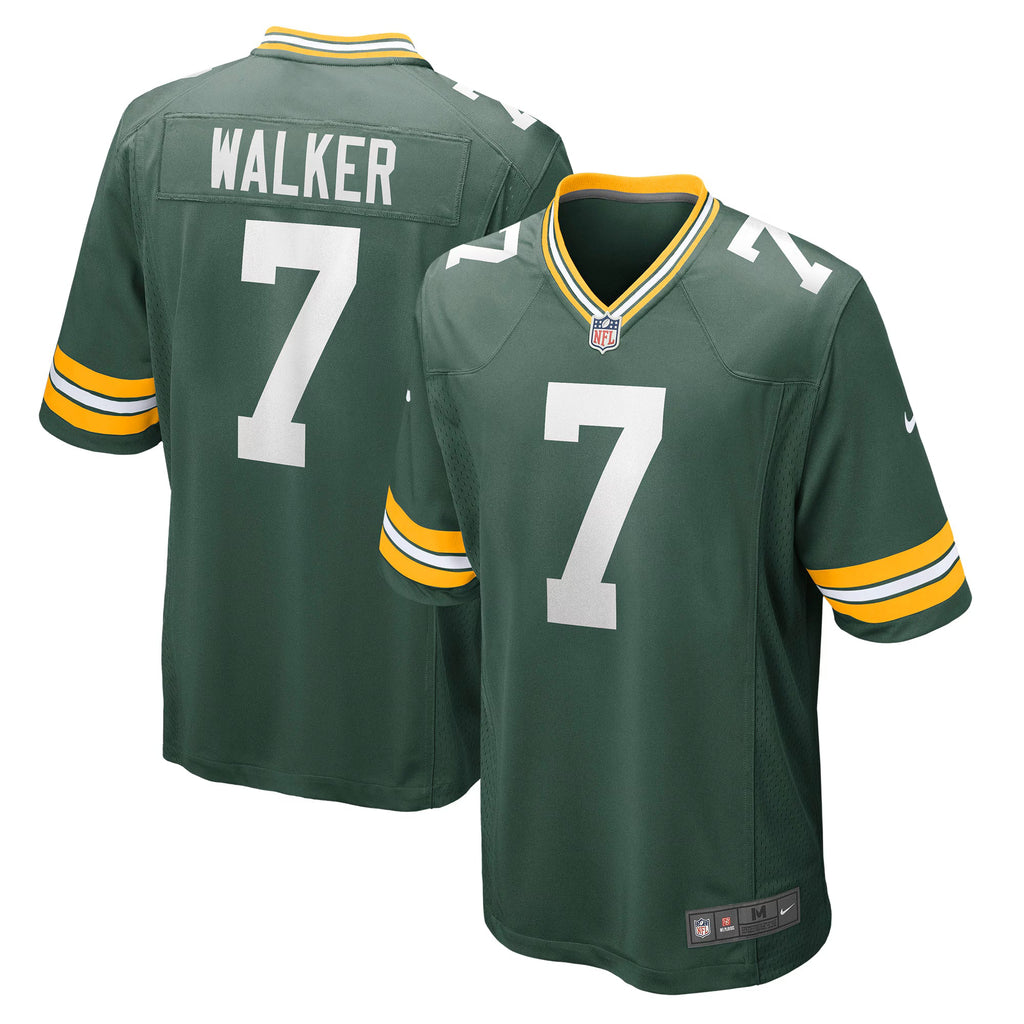 Green Bay Packers Quay Walker Green Player Game Jersey