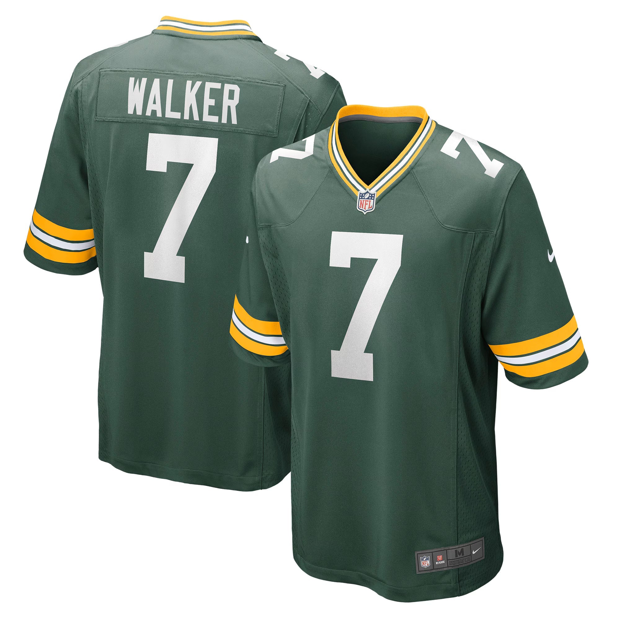 Green Bay Packers Quay Walker Green Player Game Jersey