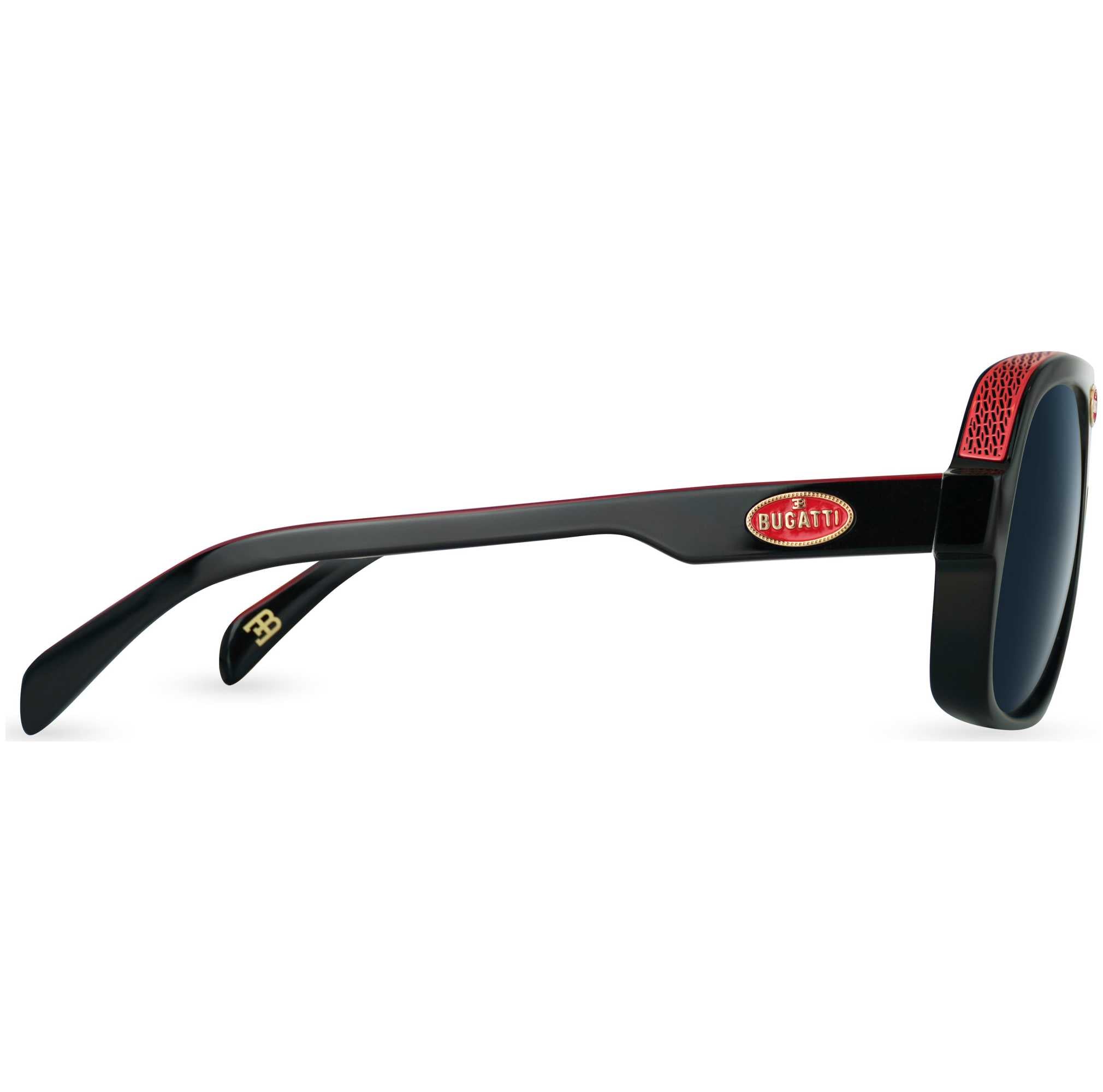 Bugatti Men's 60 mm Black Sunglasses