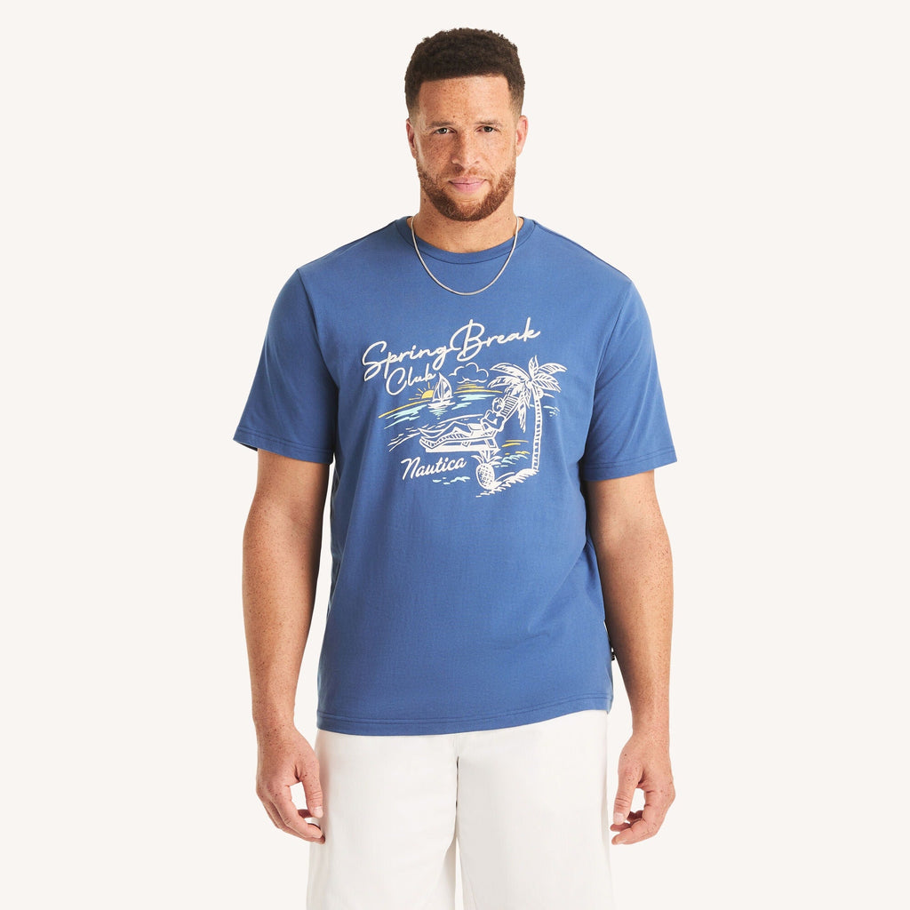 Nautica Big & Tall Spring Break Graphic T-Shirt