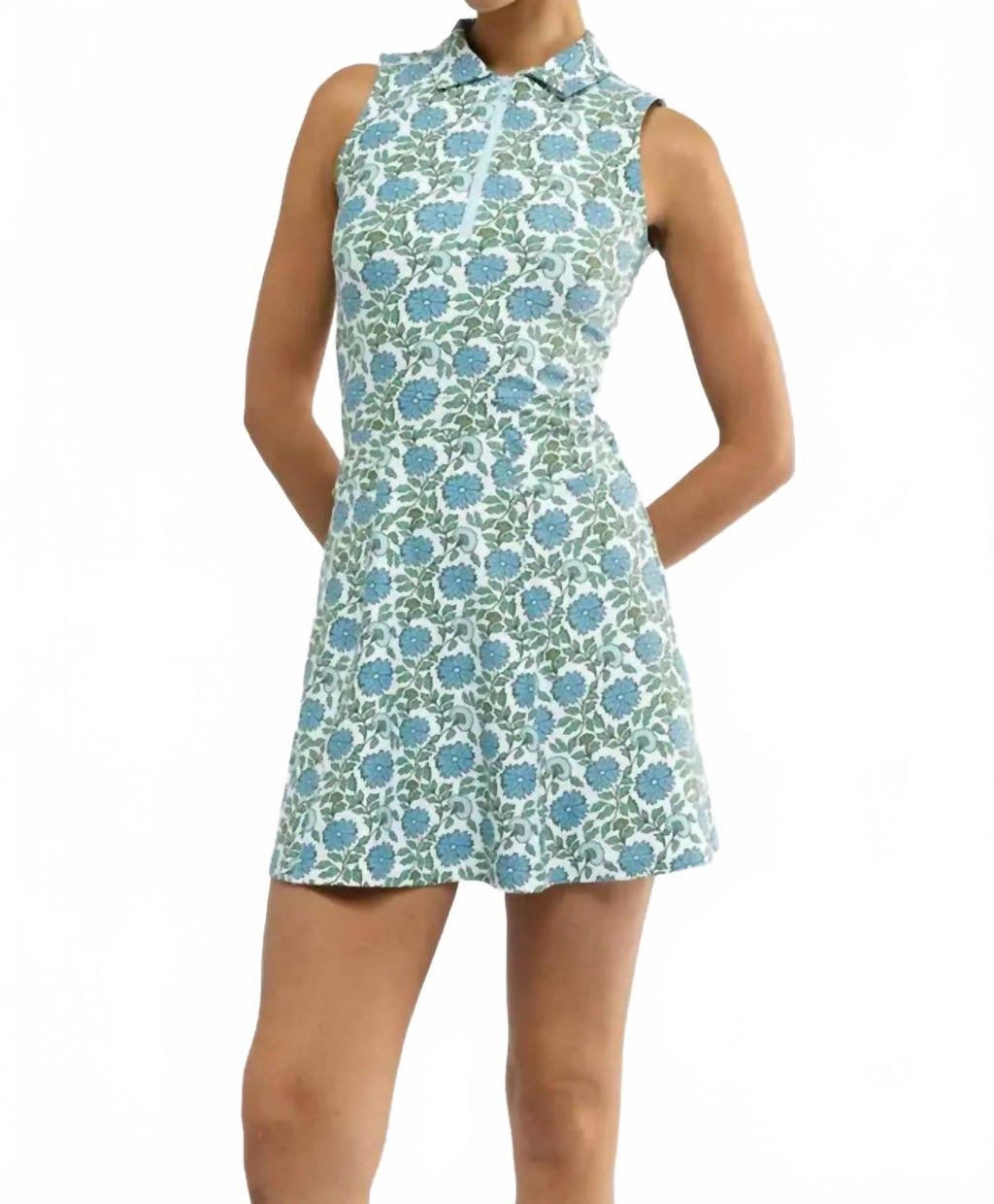 Cynthia Dress In Sea Salt Flora