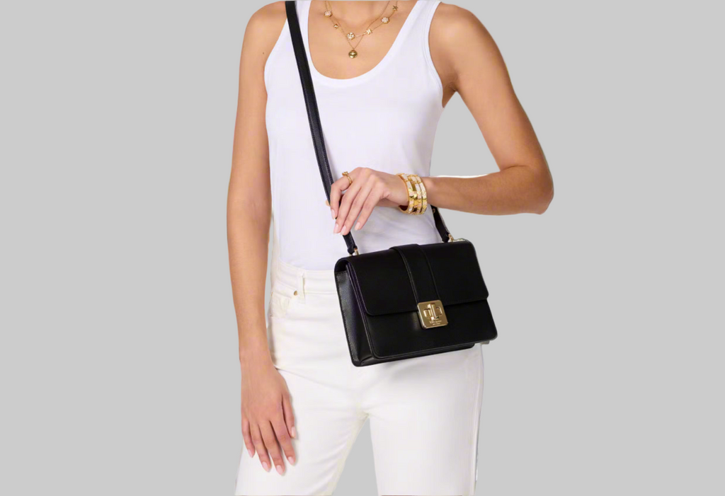 NWT Kate Spade Phoebe Turnlock Leather Shoulder/Crossbody Bag