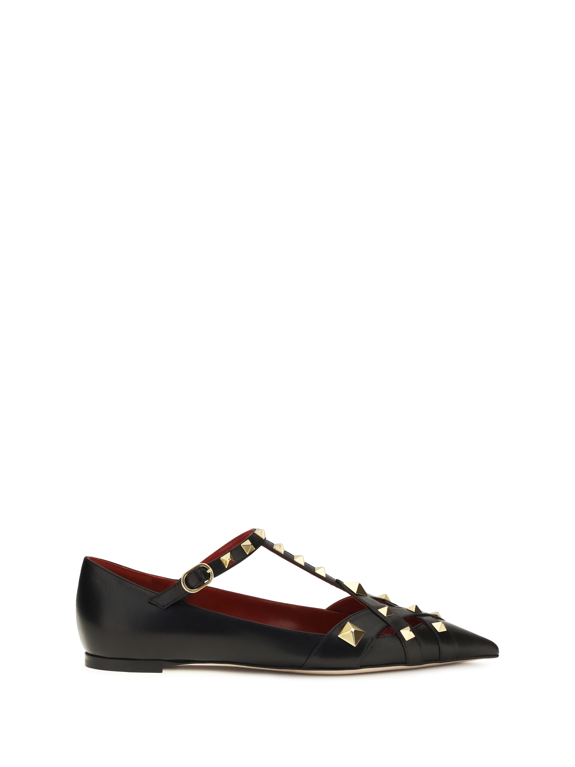 Valentino Garavani Women Studdy Ballerinas In Kidskin