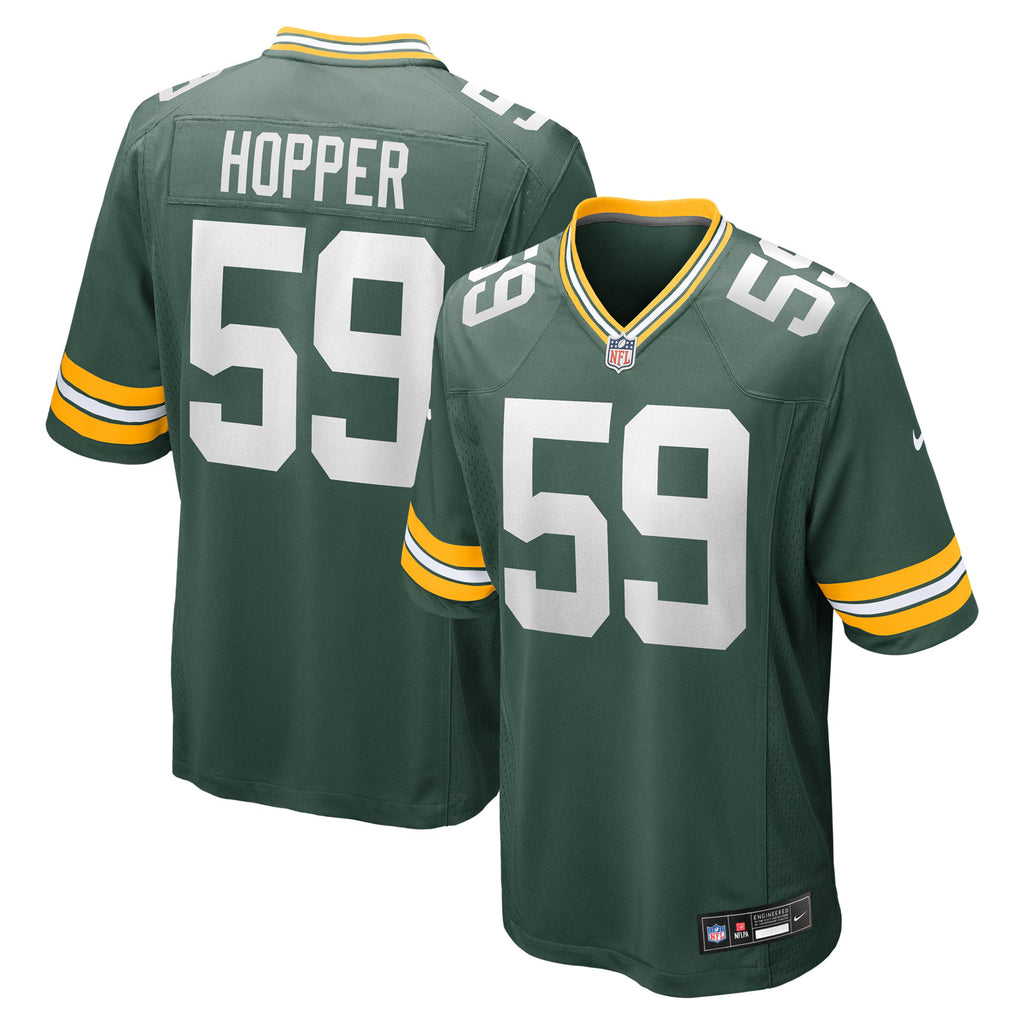 Green Bay Packers Ty'Ron Hopper Green Game Jersey