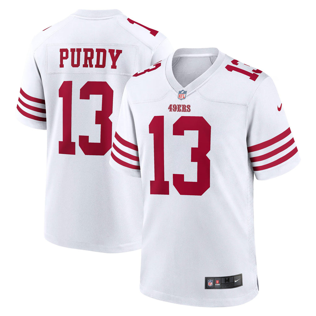 San Francisco 49ers Brock Purdy White Game Player Jersey