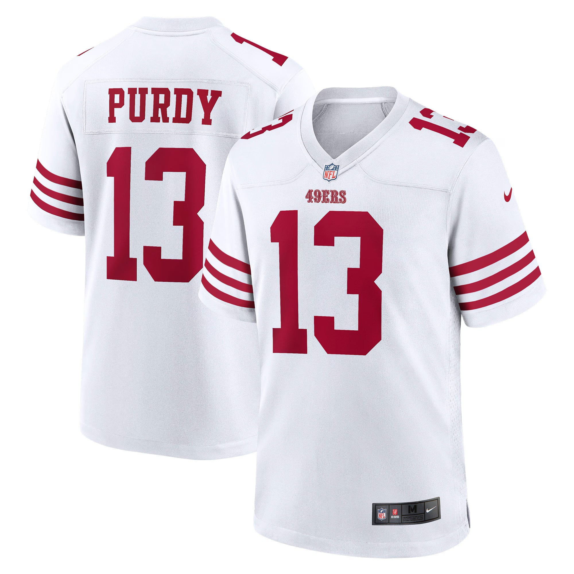San Francisco 49ers Brock Purdy White Game Player Jersey