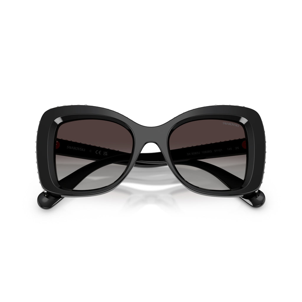 0Sk6062U Oversized Square Sunglasses with Crystal Accents