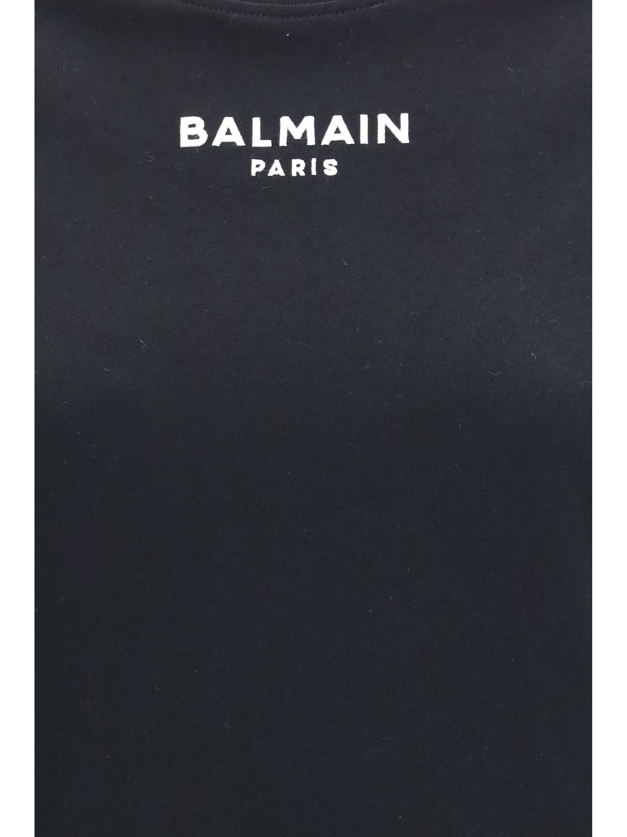 Balmain Women Cotton Logo T-Shirt