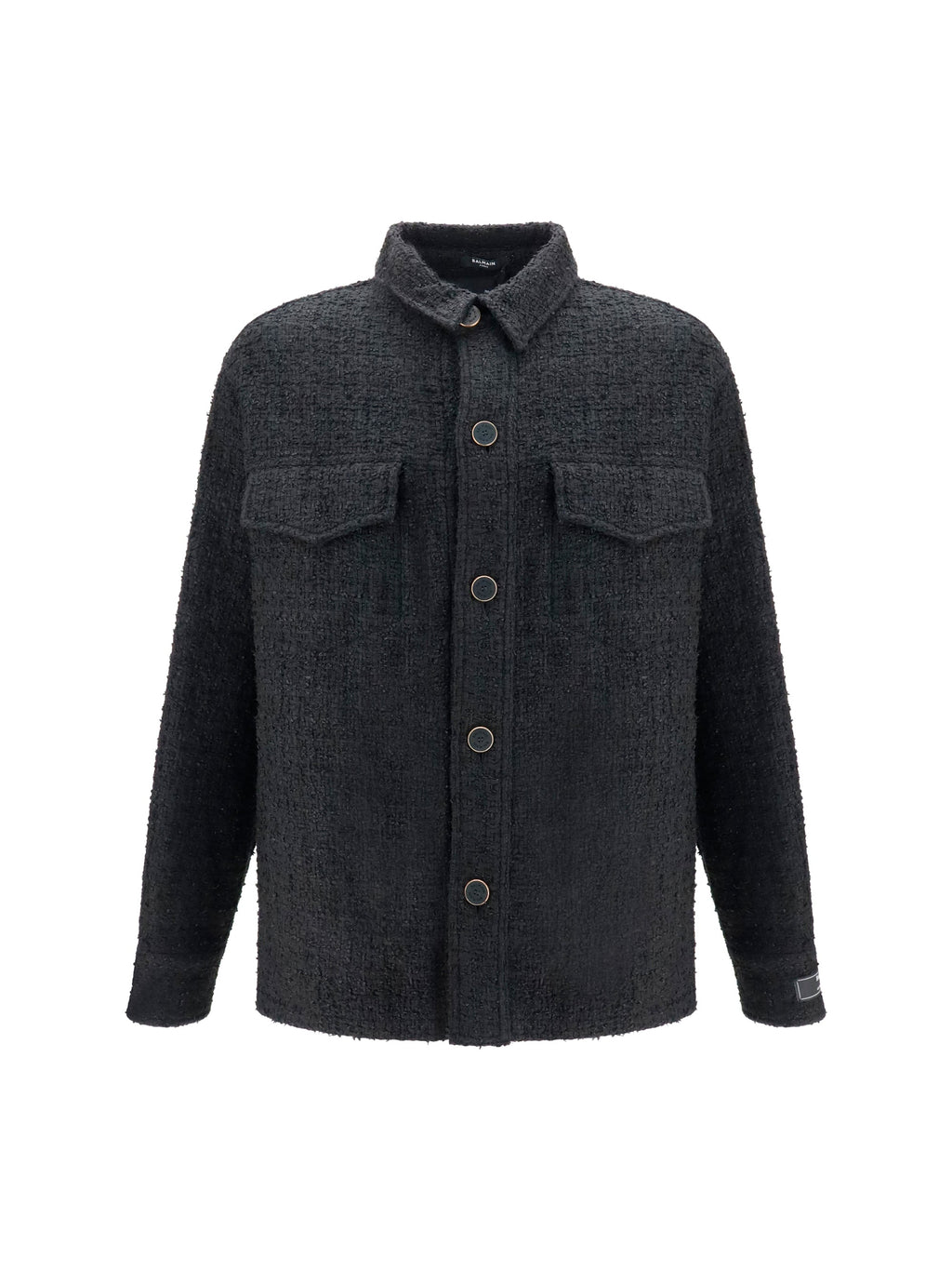 Balmain Men Tweed Buttoned Jacket