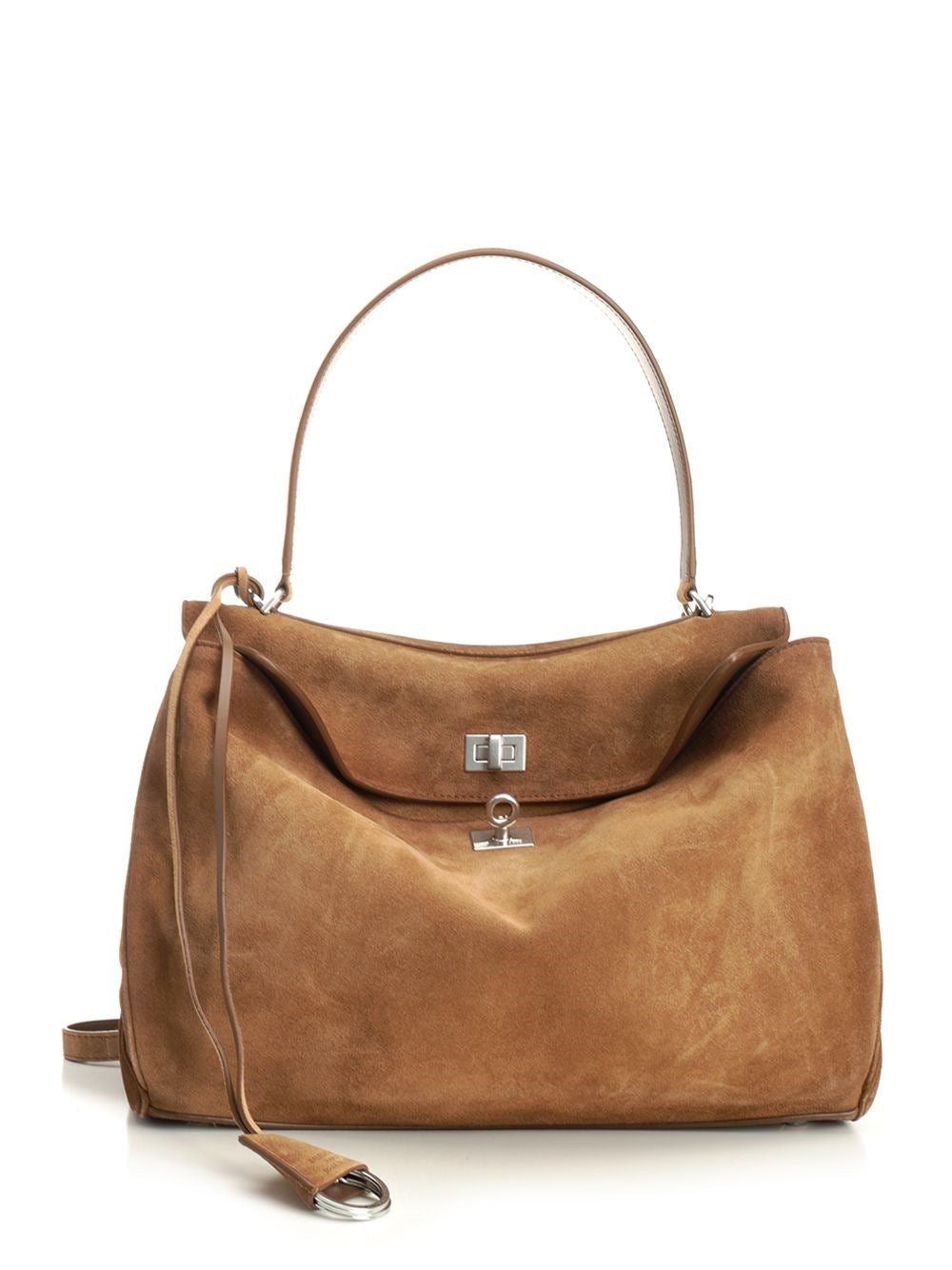 Balenciaga Women "Rodeo" Suede Bag
