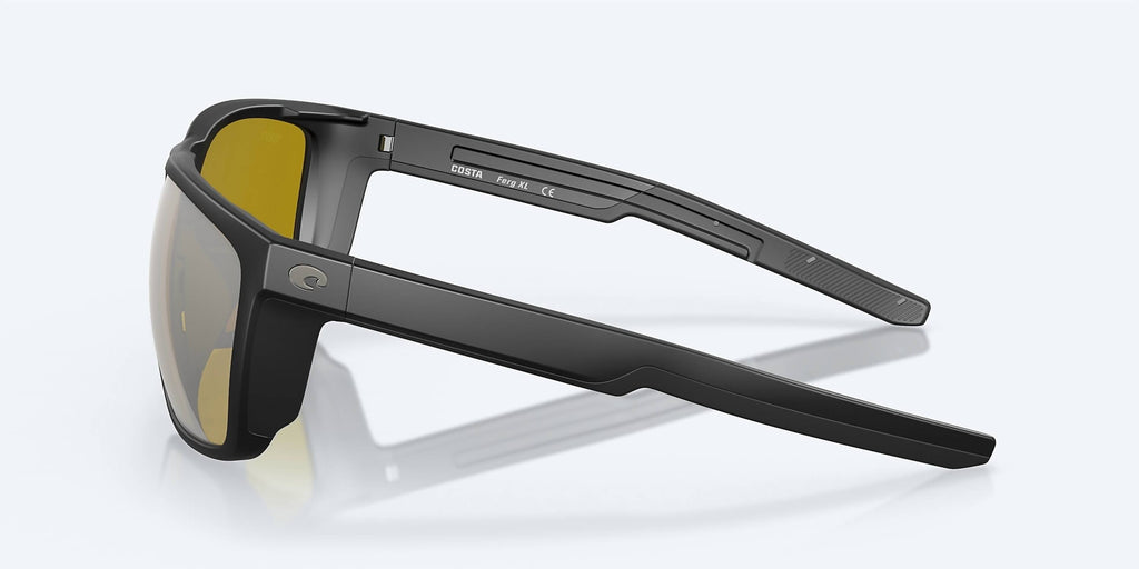 Men's Ferg Xl Square Polarized Sunglasses In Matte Black/sunrise Silver Mirror