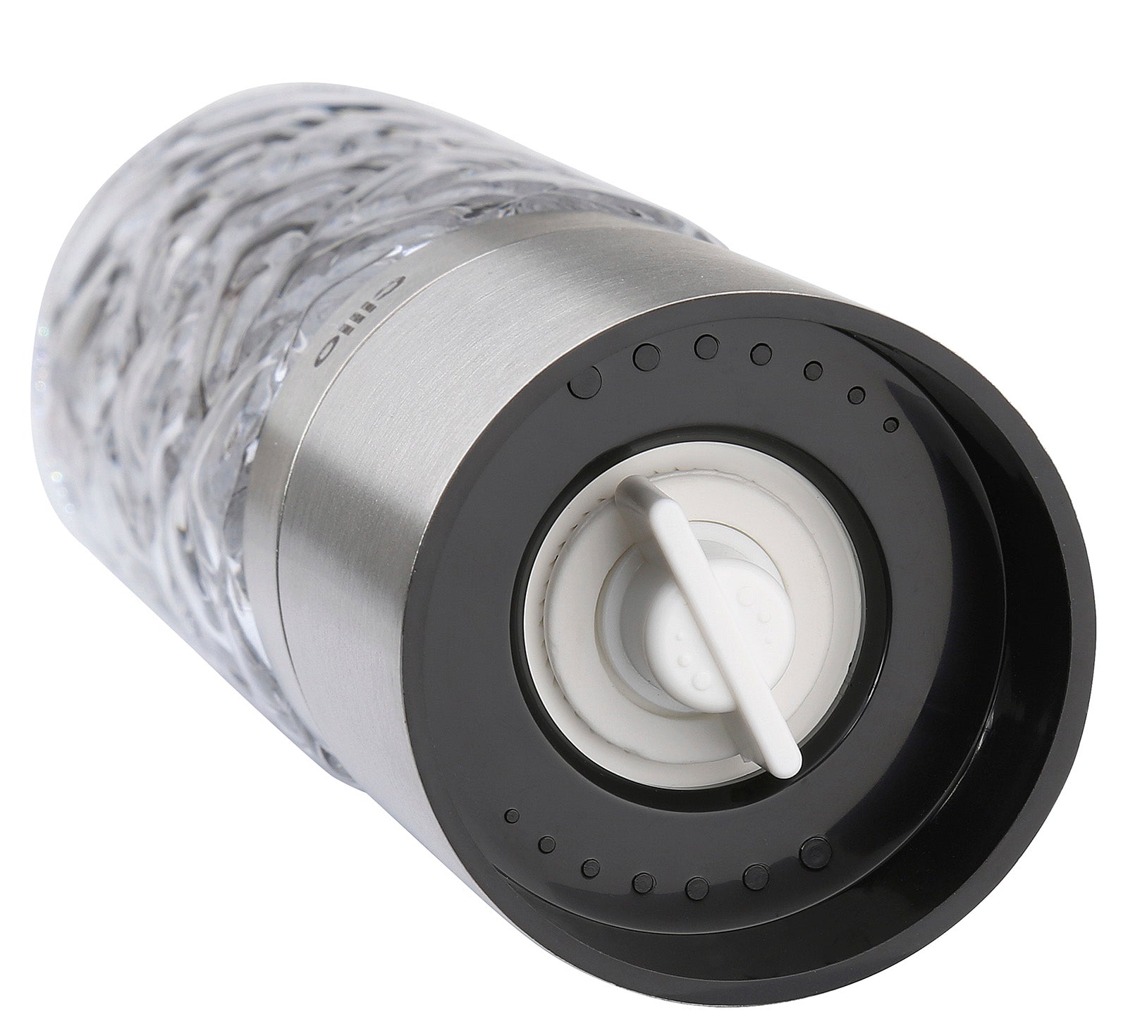 Cilio Cristallo Glass & Stainless Steel Salt and Pepper Mill