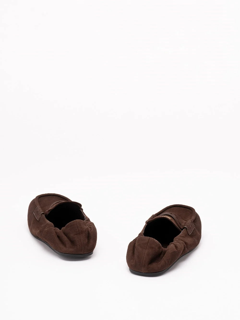 Miu Miu Women Ruches Suede Loafers