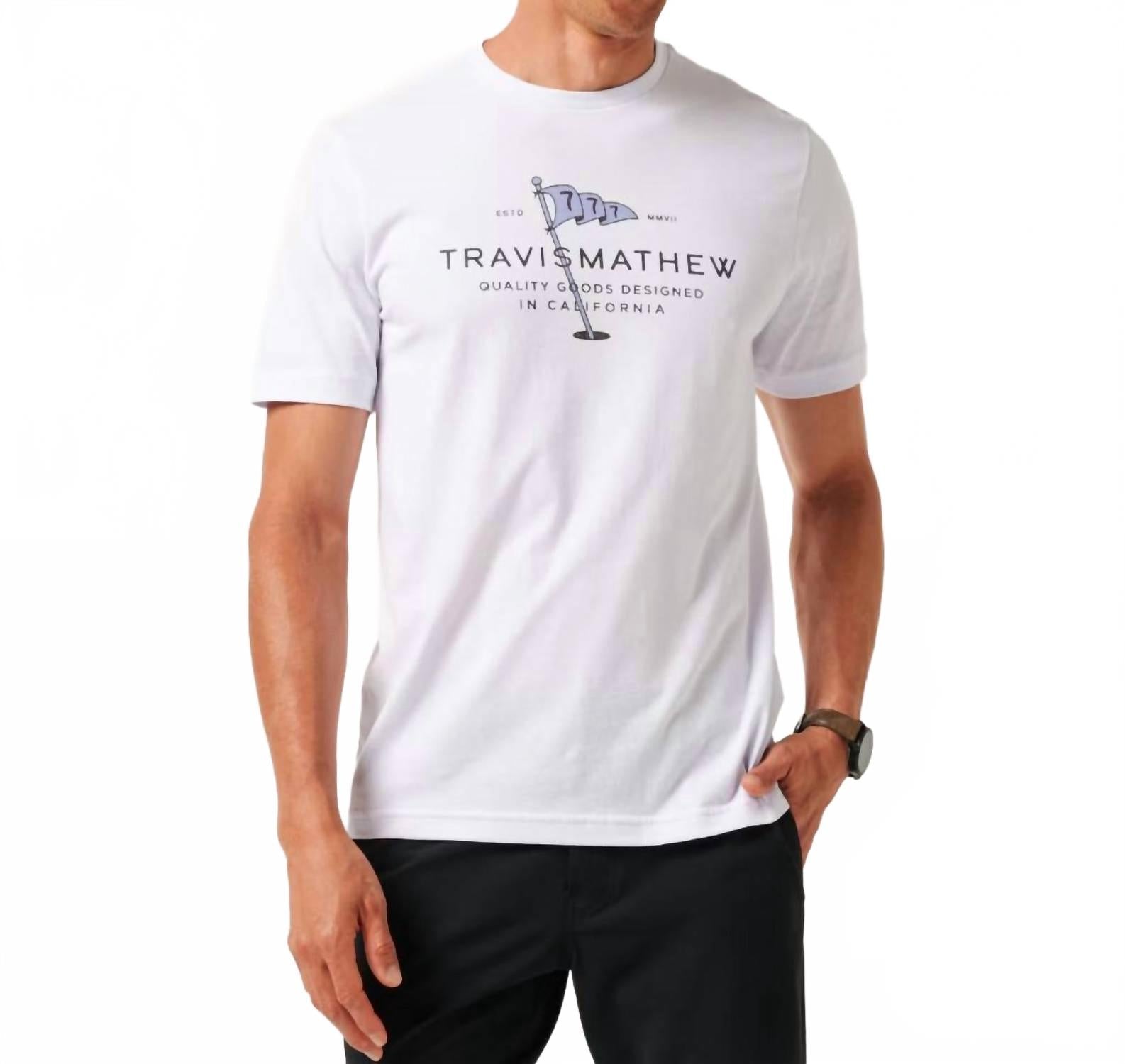 Worth A Shot Short Sleeve Tee In White