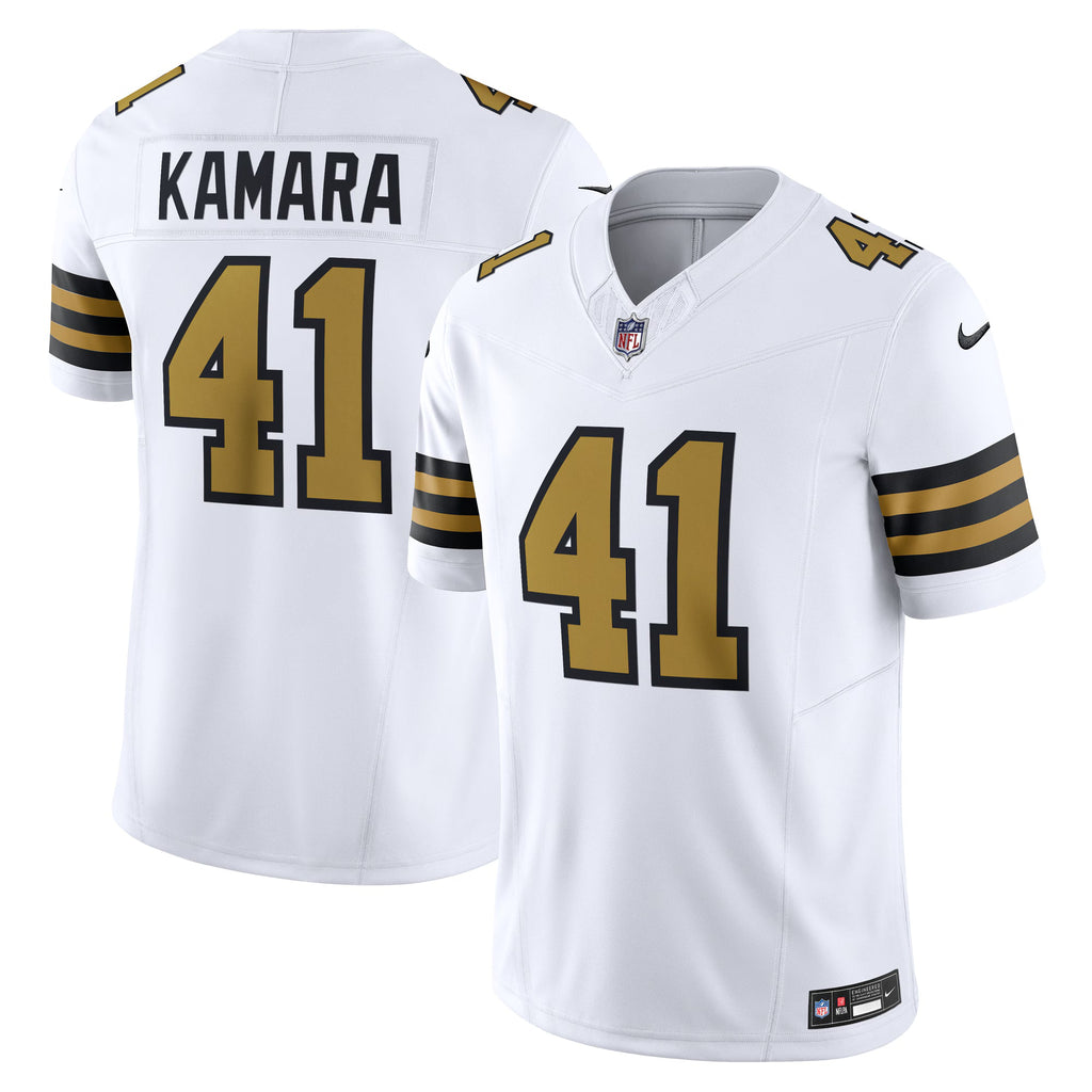New Orleans Saints Alvin Kamara White Alternate Vapor F.U.S.E. Limited Jersey