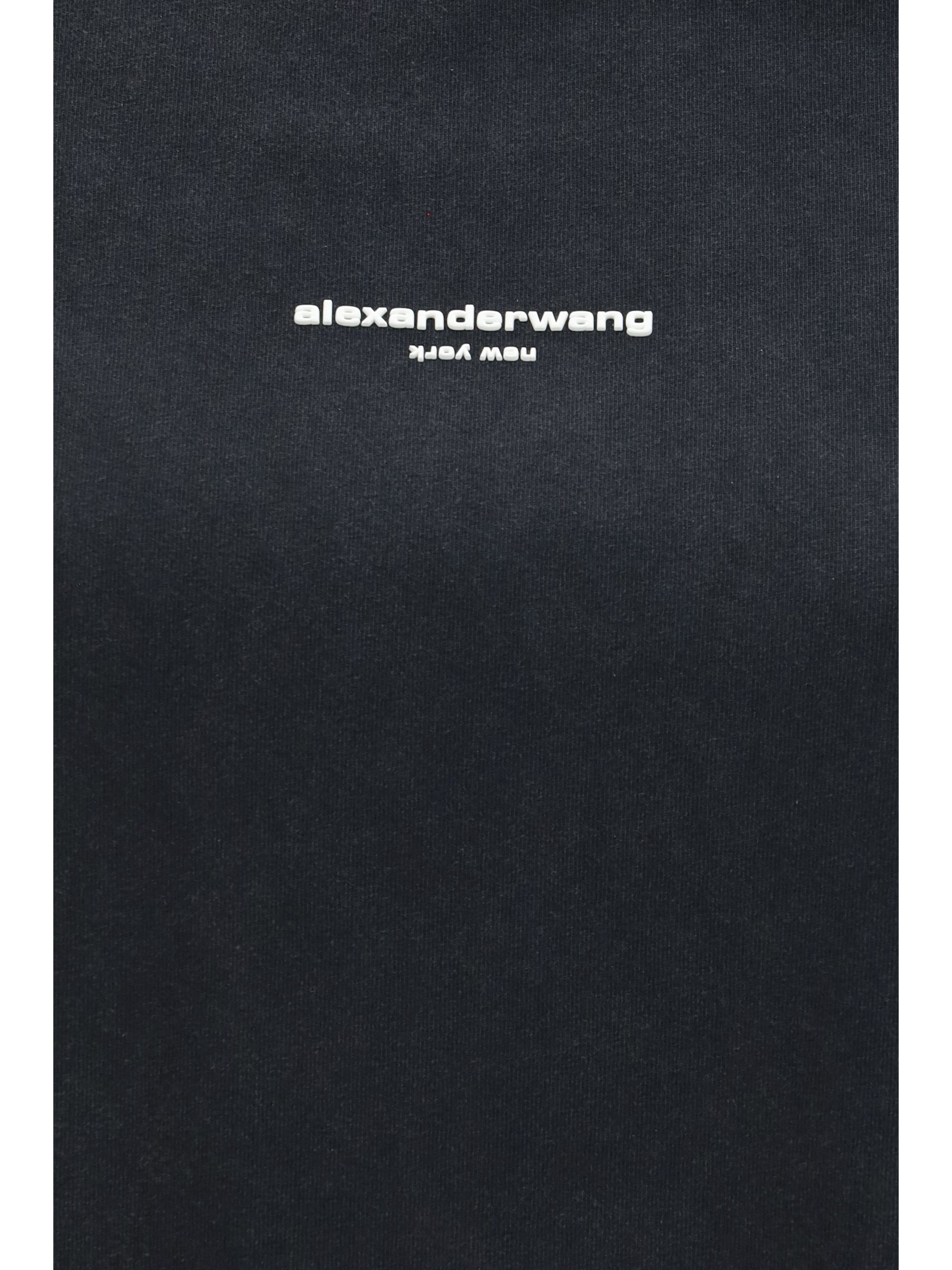 Alexander Wang Women Short-Sleeve T-Shirt With Central Logo Print