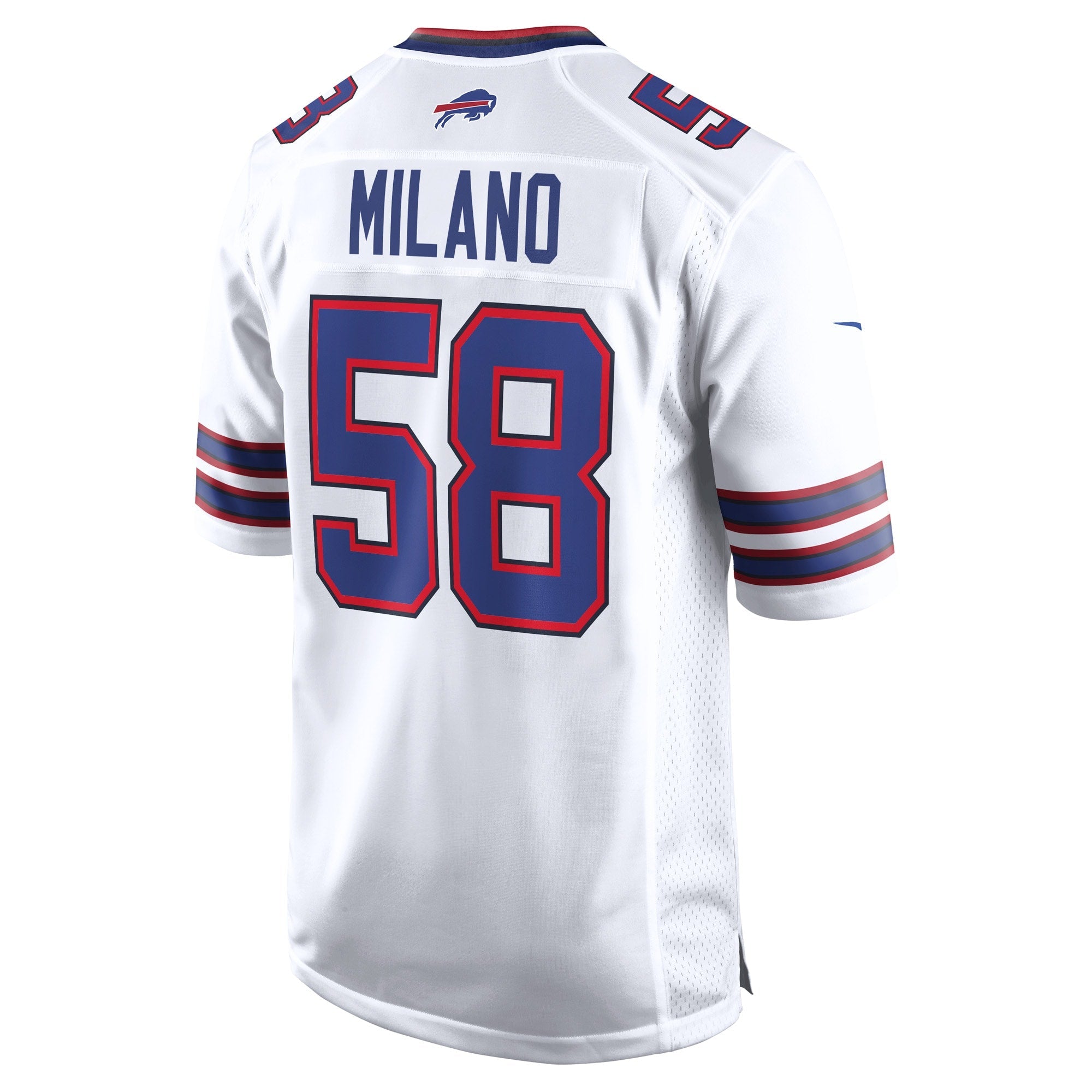 Buffalo Bills Matt Milano White Away Game Player Jersey