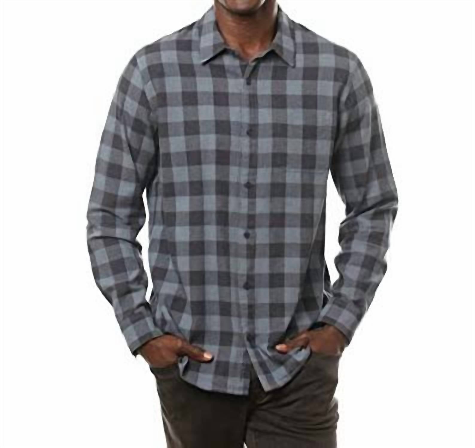 Quinella Button Shirt In Heather Vintage Indigo