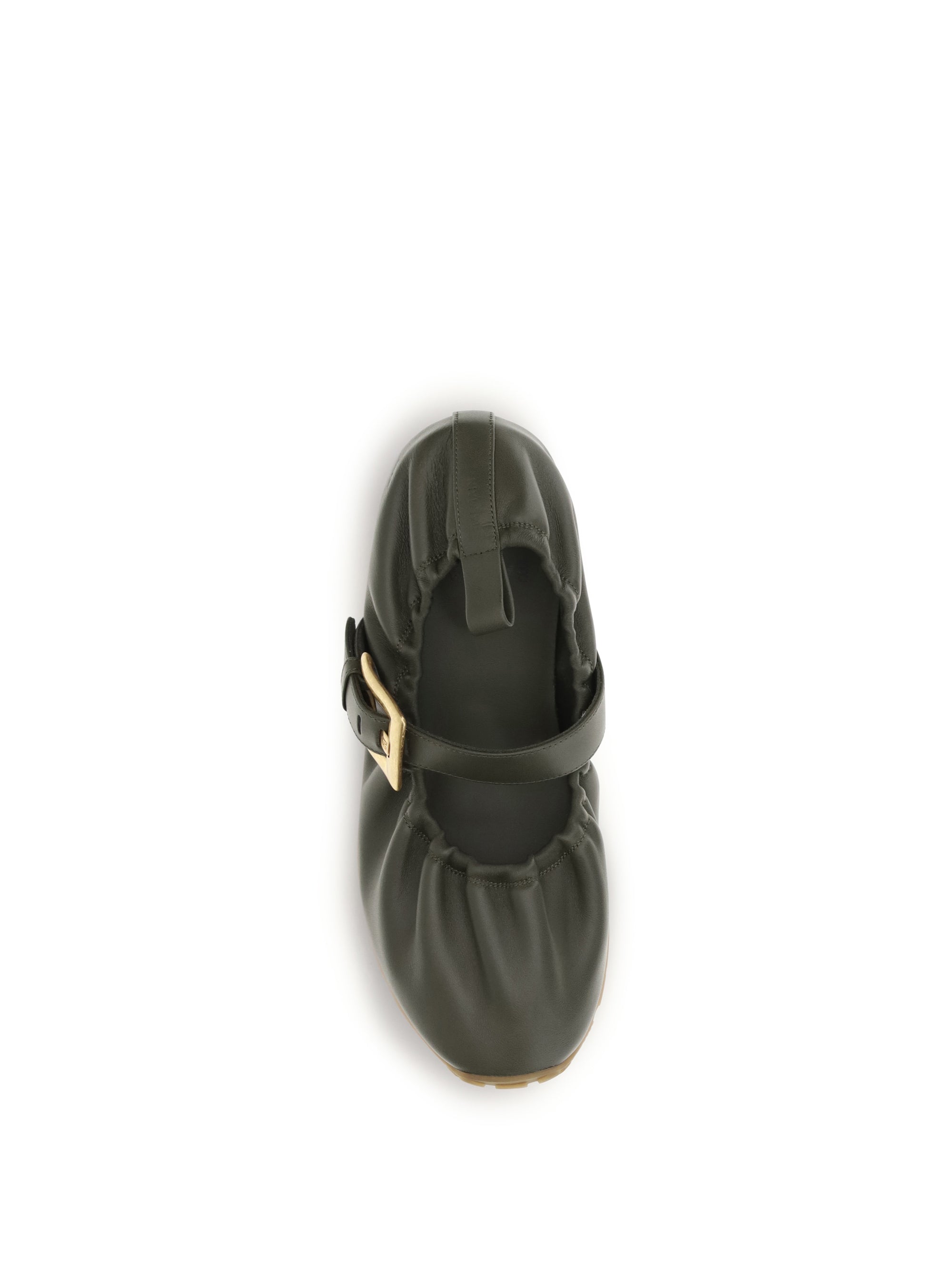 Balmain Women Buckle Strap Ballerinas