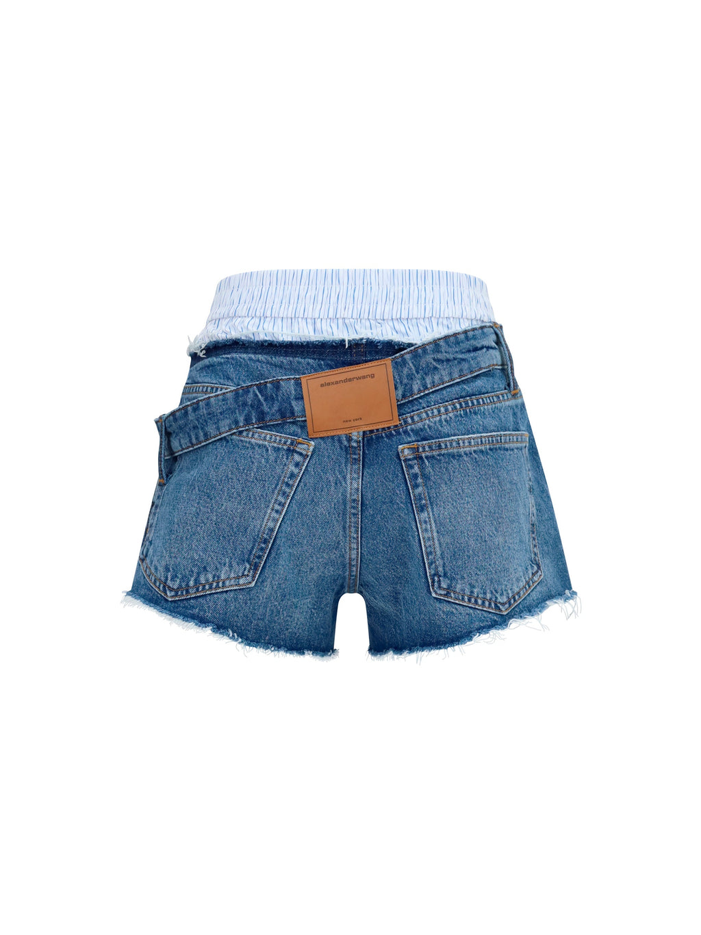 Alexander Wang Women Denim Shorts With Boxer Detail