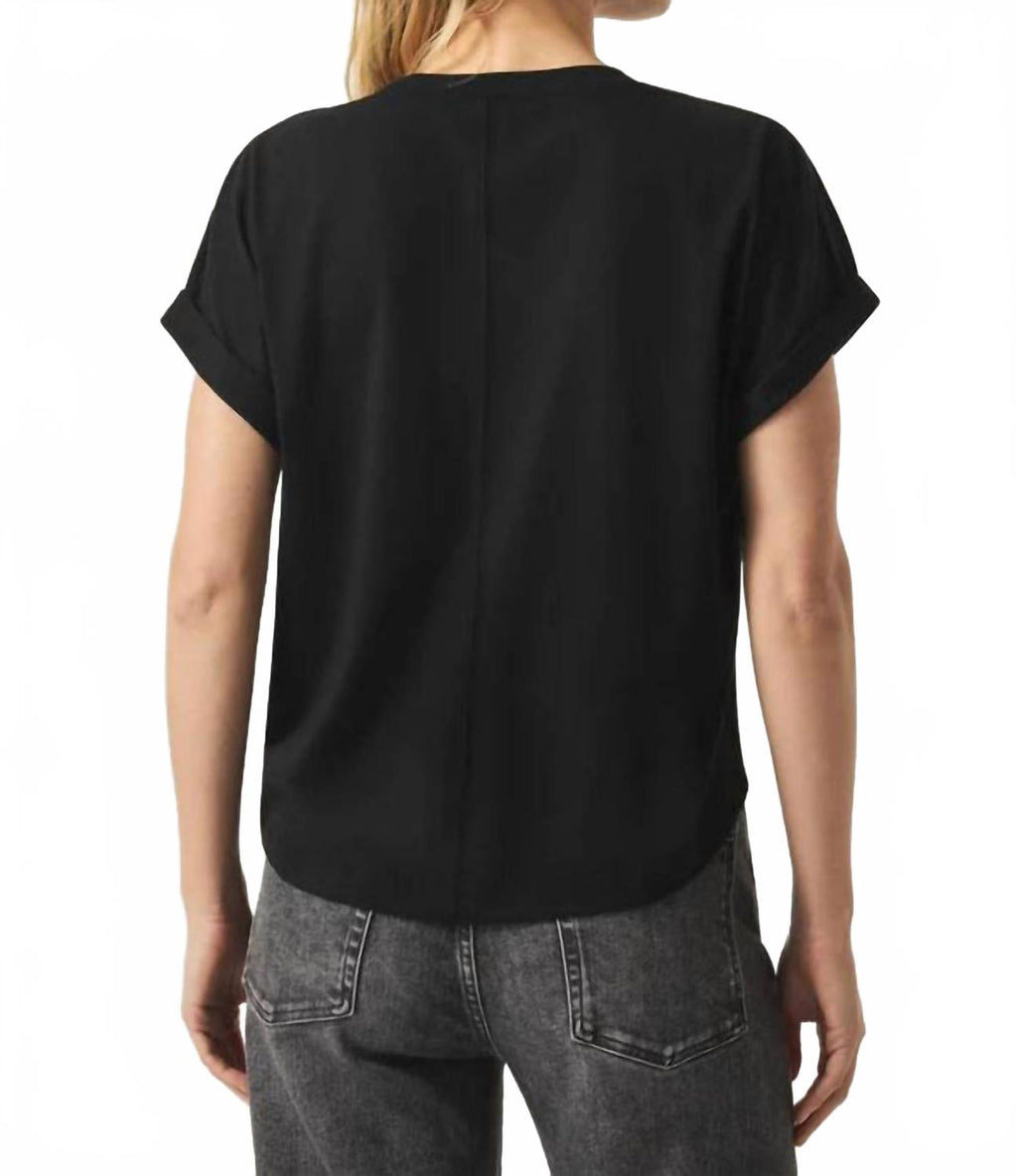 Skye Crewneck Tee In Black