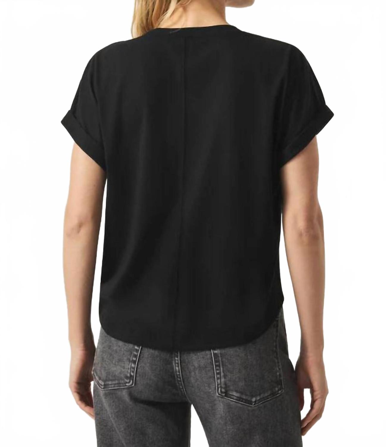 Skye Crewneck Tee In Black