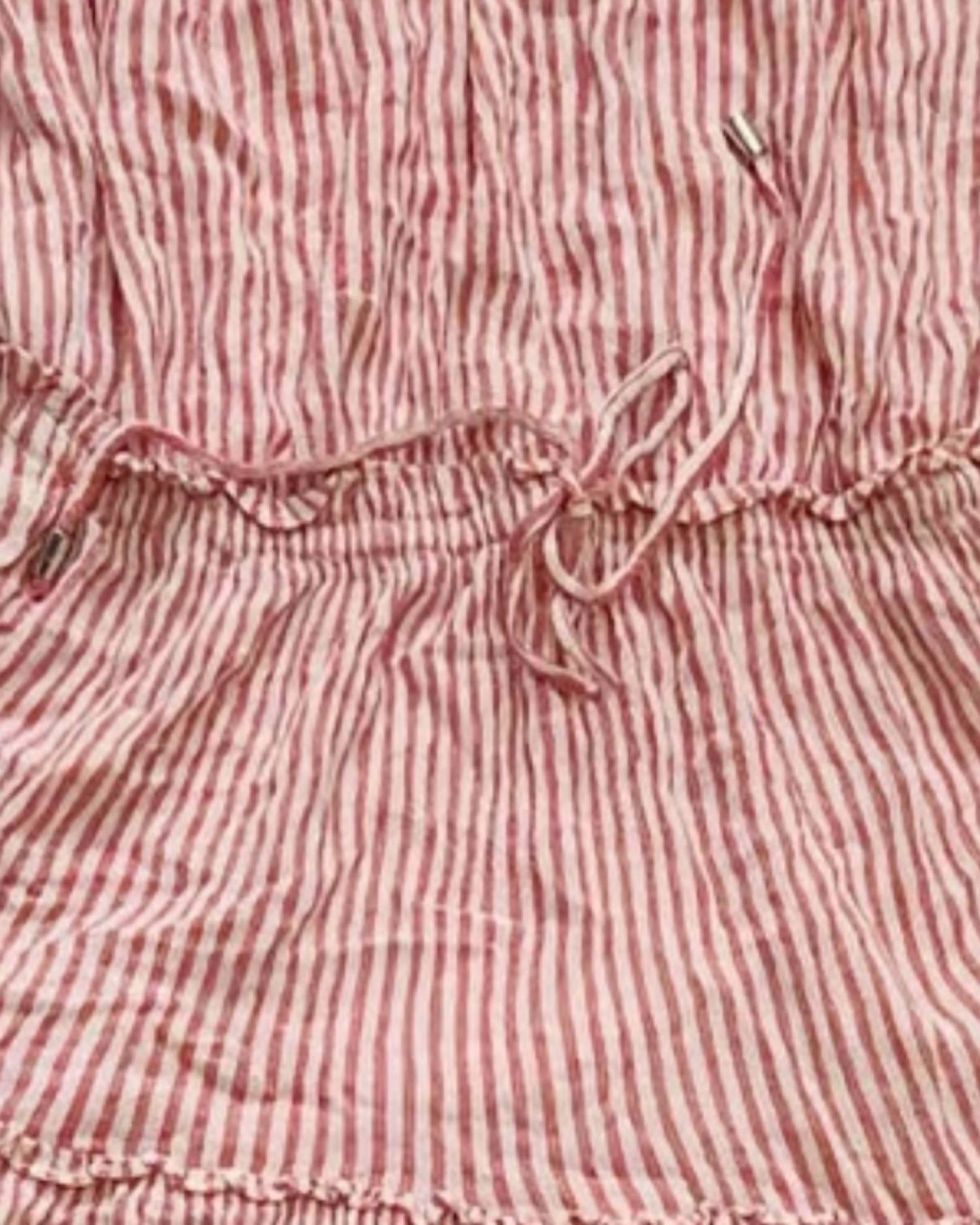 Women's Striped Mini Dress In Red/white