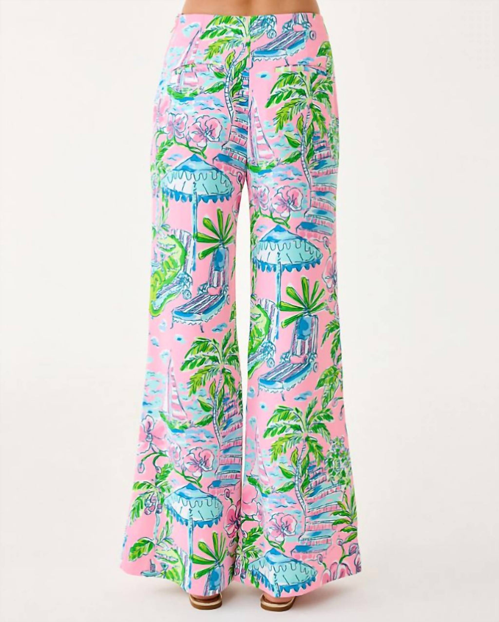 Polyanna Palazzo Pants In Conch Shell Pink