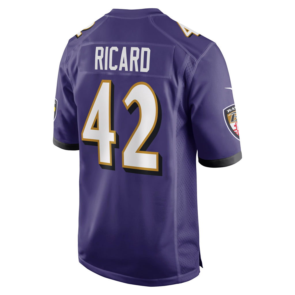 Baltimore Ravens Patrick Ricard Purple Game Jersey
