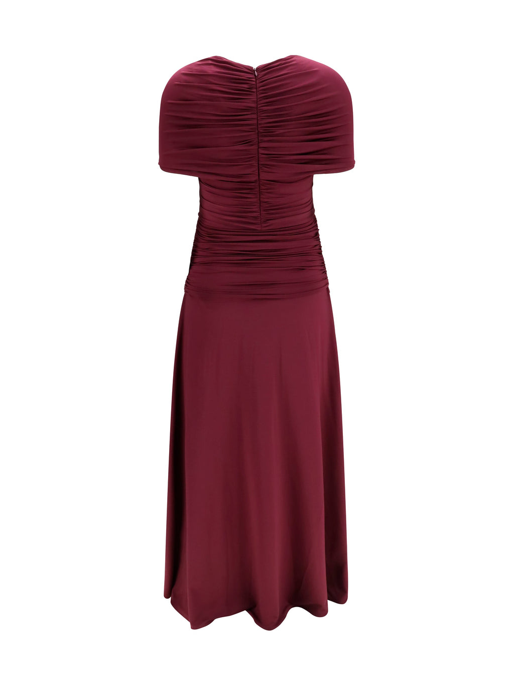 Self-Portrait Women Ruched Midi Dress In Jersey