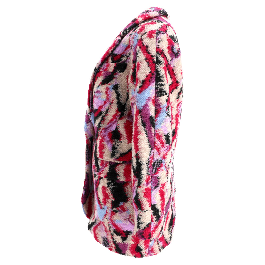 Isabel Marant Étoile Nilinda Fuzzy Jacket in Pink Wool