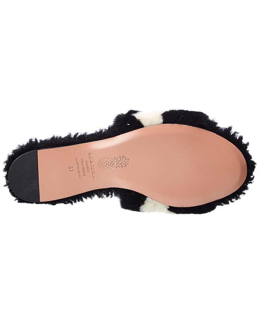 Aquazzura Nomade Shearling Sandal