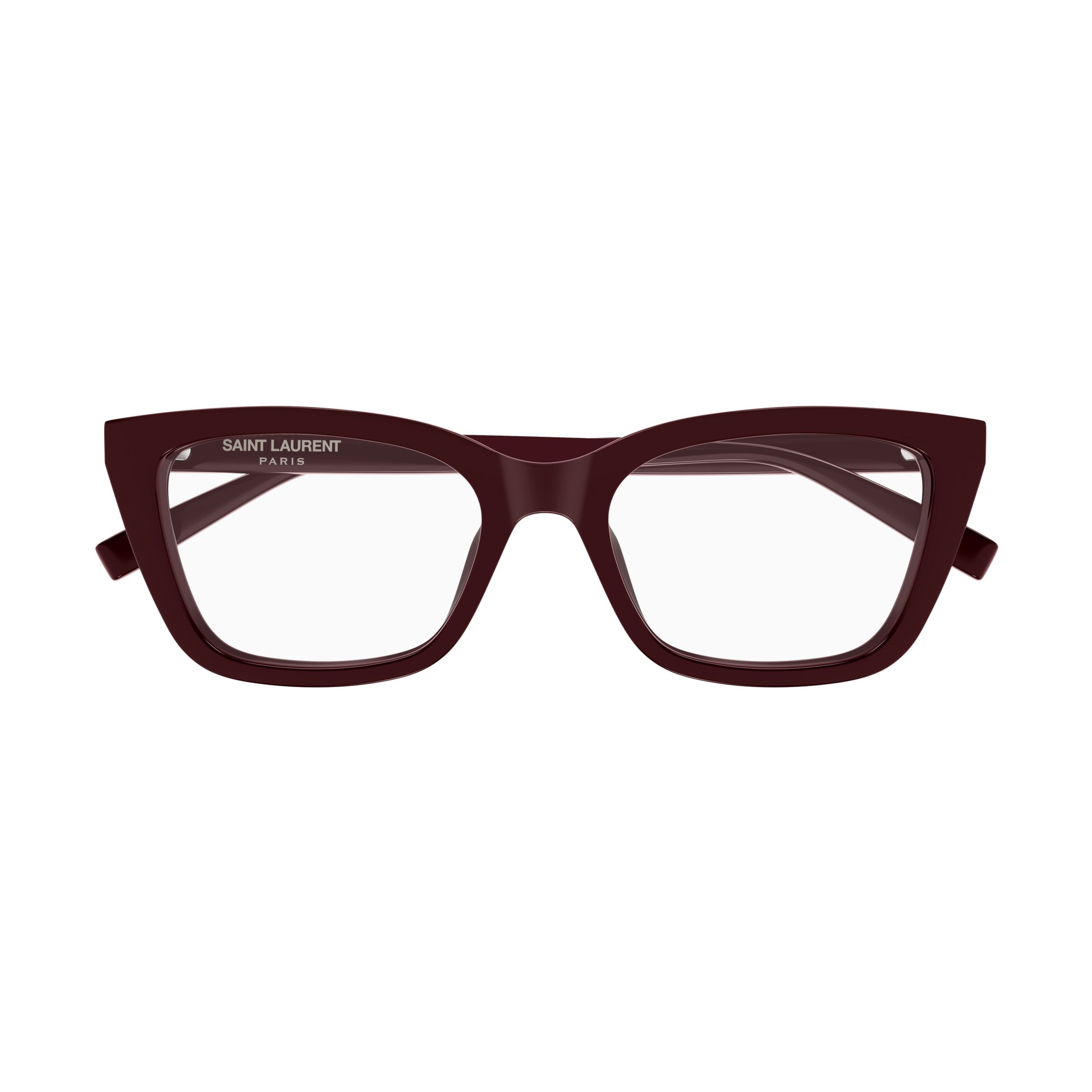 Rectangular Frame Eyewear In Deep Burgundy