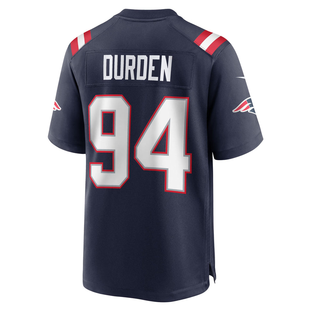 New England Patriots Cory Durden Navy Team Game Jersey