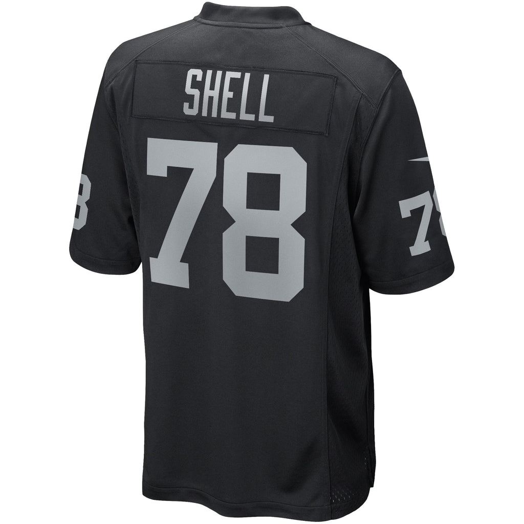 Las Vegas Raiders Art Shell Black Game Retired Player Jersey