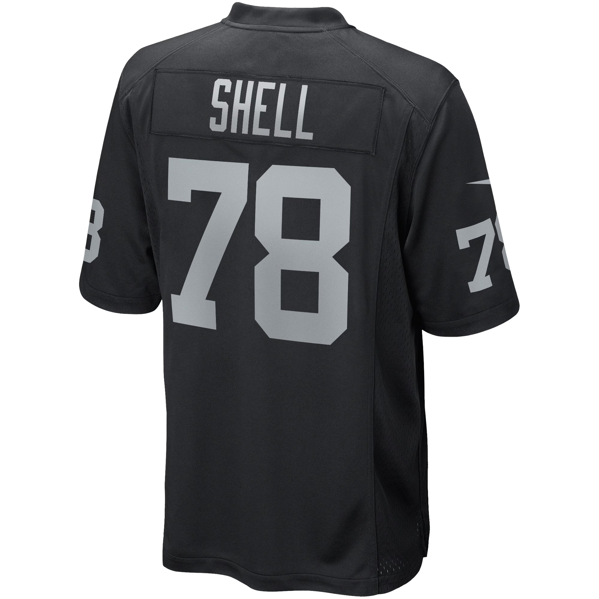 Las Vegas Raiders Art Shell Black Game Retired Player Jersey
