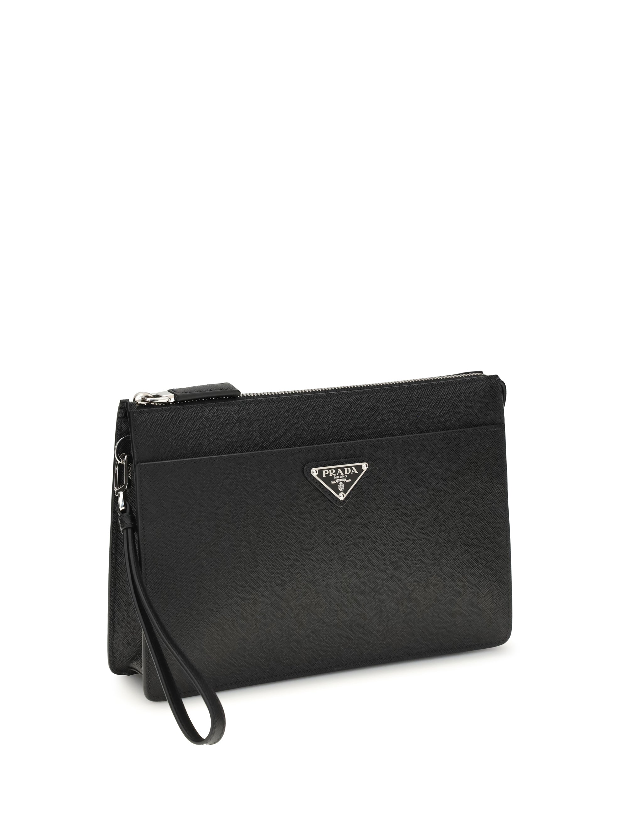 Prada Men Leather Pouch