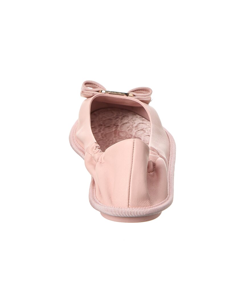 Ferragamo Varina Voy Leather Ballet Flat