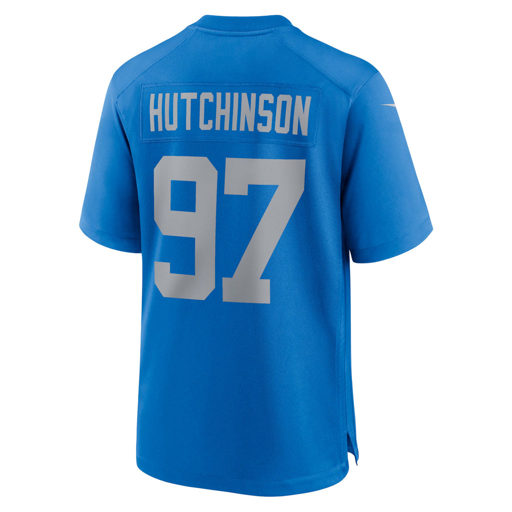 Detroit Lions Aidan Hutchinson Blue Alternate Game Jersey