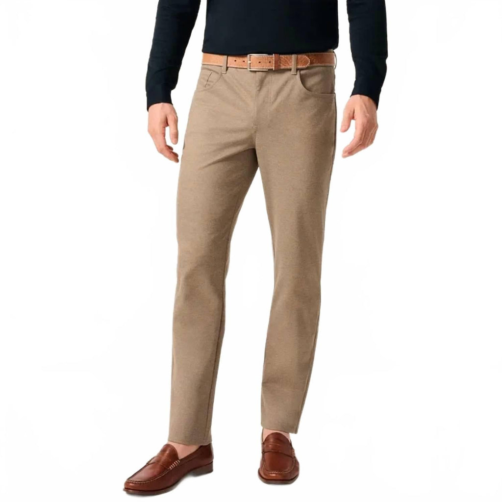 Burbank Stretch Knit 5-Pocket Pant In Khaki