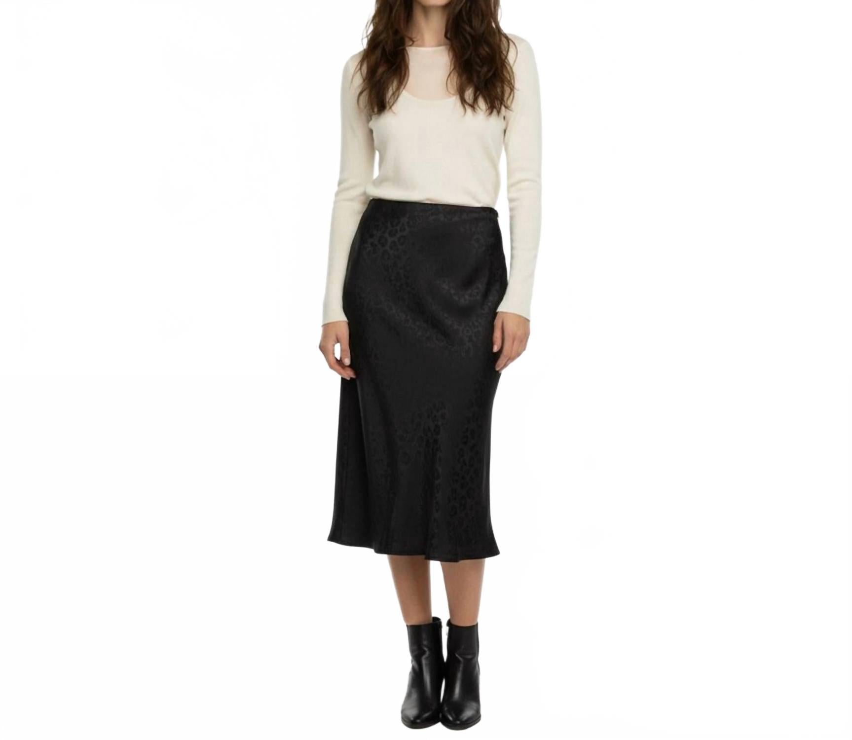 Midi Skirt In Black