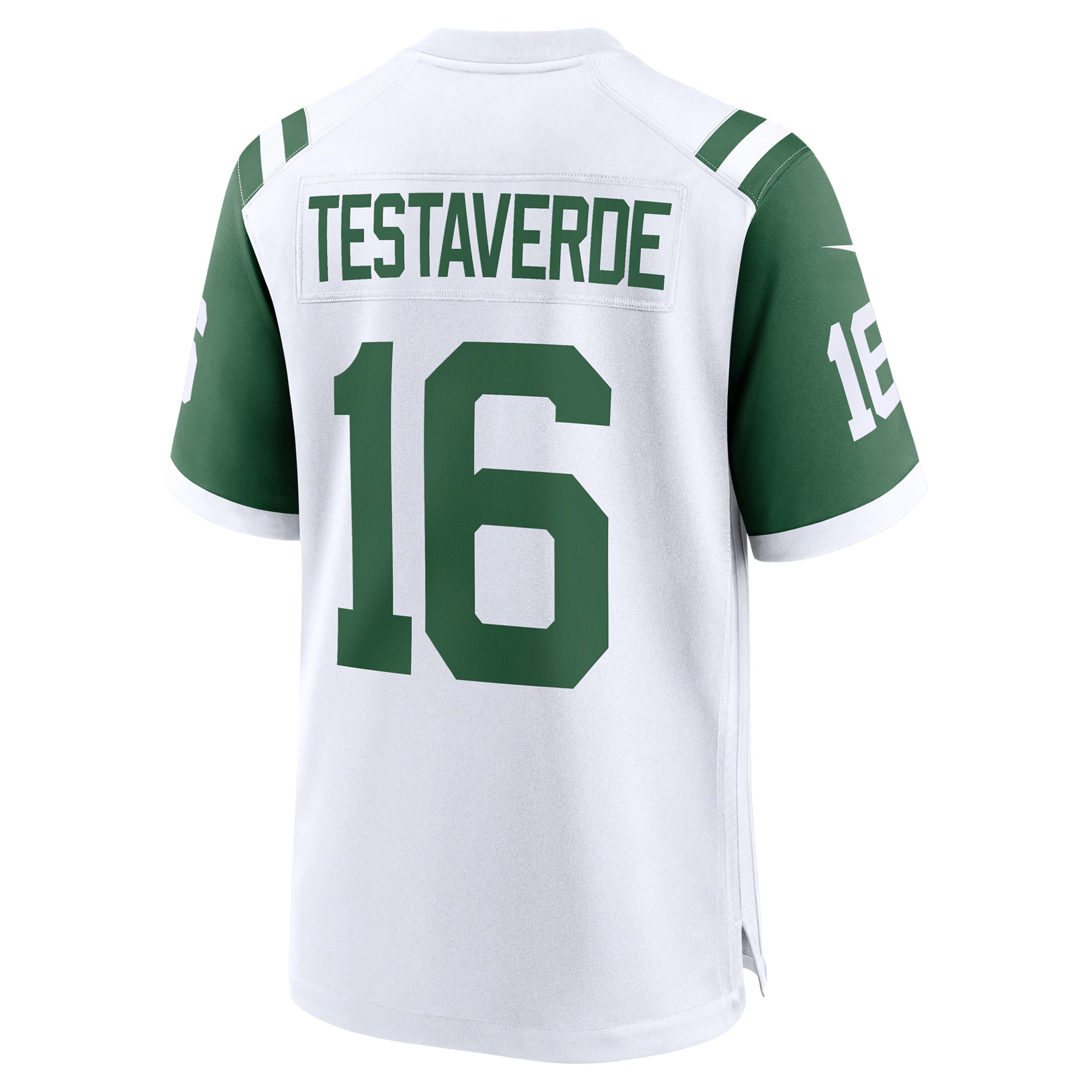 New York Jets Vinny Testaverde White Retired Player Alternate Game Jersey
