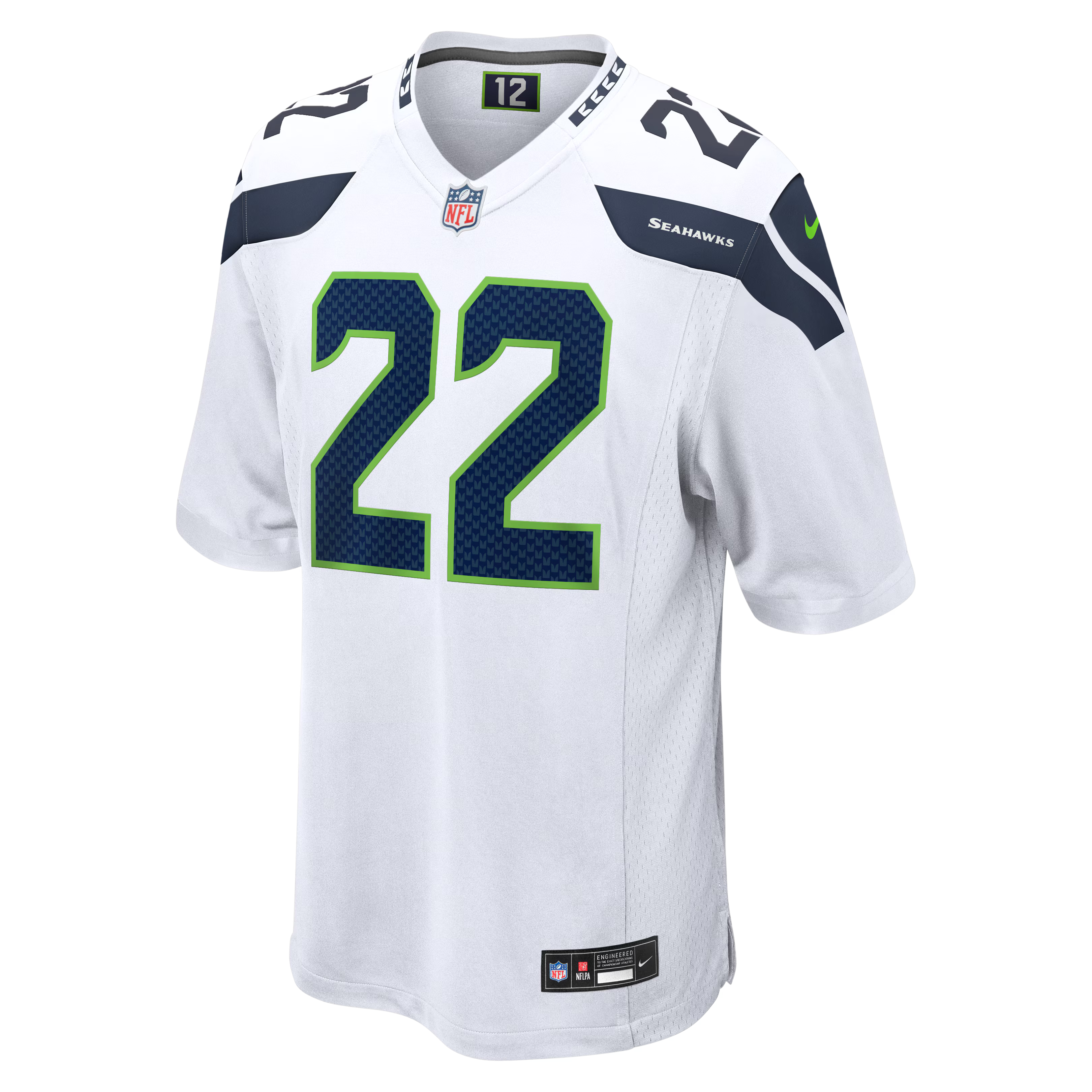 Seattle Seahawks Rashid Shaheed White Game Jersey
