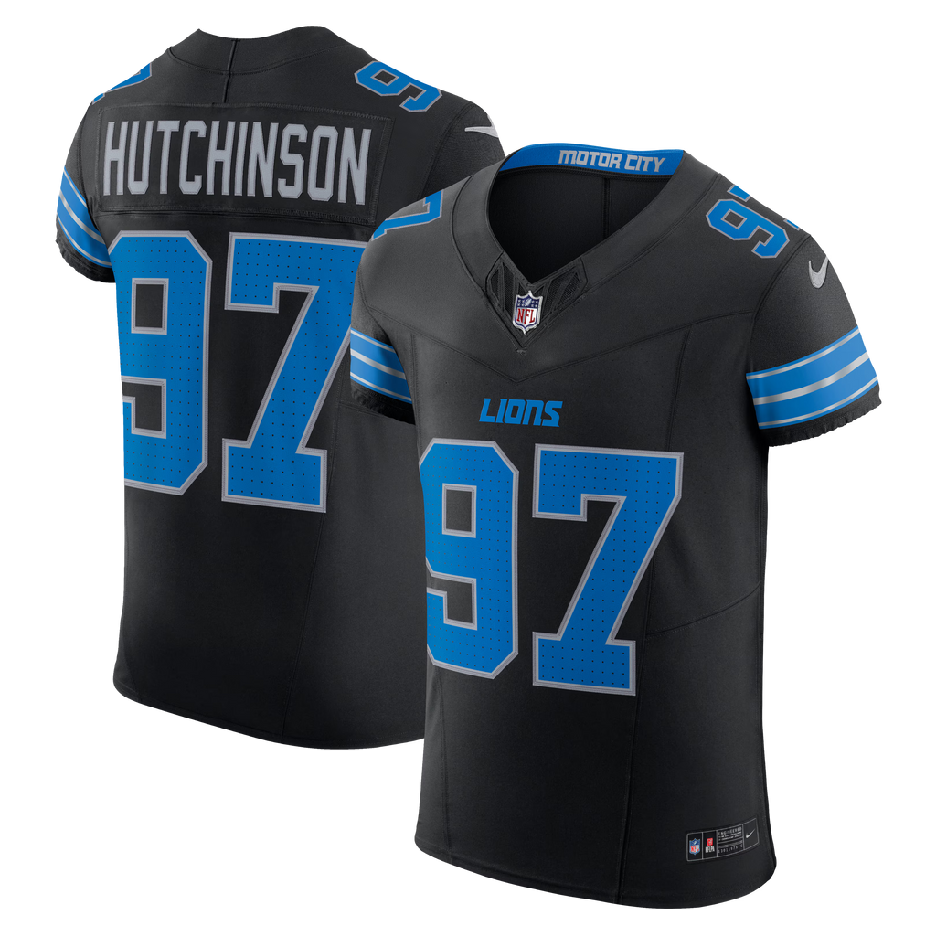 Detroit Lions Aidan Hutchinson Black Alternate Vapor F.U.S.E. Elite Jersey